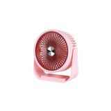 Masaüstü Şarjlı Fan 3 Kademeli Taşınabilir Vantilatör Serinletici Mini Klima Fan Pembe