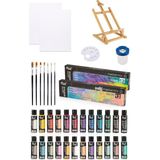 Masaüstü Şövale Rich Master Mix 60 cc Akrilik 12 Li (Canlı Renkler) (Pastel Renkler)Başlangıç Set