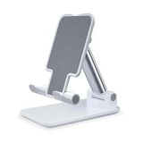 Masaüstü Telefon Standı Yükseklik ve Açısı Ayarlanabilir Telefon Tutucu ve Tablet Standı (Beyaz)