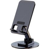 Masaüstü Telefon Tablet Tutucu Stand Taşınabilir Portatif Metal Taban 360 Derece Dönebilir