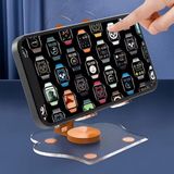 Masaüstü Telefon ve Tablet Tutucu 360° Dönebilen Katlanabilir Taşınabilir Kaliteli Telefon Standı - Beyaz