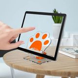 Masaüstü Telefon ve Tablet Tutucu 360° Dönebilen Katlanabilir Taşınabilir Kaliteli Telefon Standı - Turuncu
