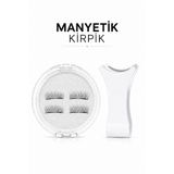 Mas'dala EGAR Manyetik Mıknatıslı Kirpik ve Aplikatör Seti Yapıştırıcısız Hızlı Doğal Görünüm