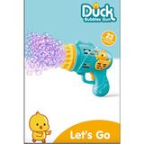 Masen Toys Duck Baloncuk Tabancası 23 Delikli Pilli Köpük Makinesi Mavi Renkli Eğlenceli Tasarım