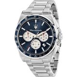 Maserati R8873652005 Tüm Fonksiyonları Aktif Çelik Kasa Çelik Kordon 10 Atm Suya Dayanıklı Metalik Renk Erkek Kol Saati - Metalik Gri