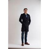 Maserto Slim Fit Erkek Lacivert Trençkot