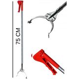 Masfitech Çöp Toplama Aparatı Çok Amaçlı 75 cm (kısa boy) (çocuklar için) tutucu aparatı - Kırmızı