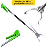 Masfitech Çöp Toplama Aparatı Çok Amaçlı 75 cm (kısa boy) (çocuklar için) tutucu aparatı Yeşil Renk
