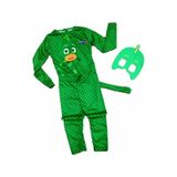 Masho Kids Kertenkele Çocuk Kostümü - Pijamaskeliler Kostümü - Gekko Kostümü