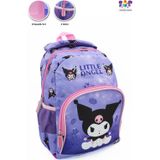 Masho Trend 2 Gözlü Little Angle Kuromi Anaokulu Çantası - Çocuk Çanta - Kreş Çantası - Kuromi Çanta