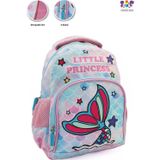 Masho Trend 2 Gözlü Little Princess Denizkızı Anaokulu Çantası - Kız Çocuk Çanta Kreş Çantası - Deniz Kızı Çanta