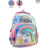 Masho Trend 2 Gözlü Unicorn Anaokulu Çantası - Kız Çocuk Çanta Kreş Çantası - Gökkuşağı Unicorn Çanta