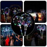 Masho Trend 3 Fonksiyonlu Balonlu Led - Işıklı Balon Fonksiyonlu Saplı Şeffaf Işıklı Çubuklu Balon