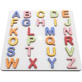 Masho Trend Ahşap Harf Öğretici Puzzle - Kelimeler Puzzle - Renkli Eğitici Ahşap Oyuncak