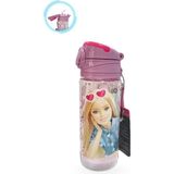 Masho Trend Barbie Matara 500 ml - Çocuk Suluk, Matara, Pipetli Suluk, Askılı Suluk Barbie Matara - Karışık-Çok Renkli