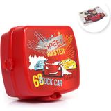 Masho Trend Cars Yemek Kabı + Amerikan Servis - Dayanıklı ve Bölmeli 12,5 x 13 x 8 cm Kapasite