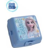 Masho Trend Elsa Beslenme Kabı - Elsa Yemek Kabı, Frozen Beslenme Kutusu - 4 Bölmeli - Renkli