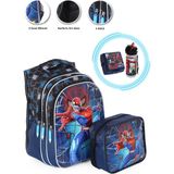 Masho Trend Kabartmalı Spiderman Çanta +Spiderman Beslenme Kutusu +Spiderman Suluk-Ilkokul Çantası Örümcek Çanta - 0