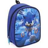 Masho Trend Mavi Parlak Sonic Anaokulu Çantası 1 Adet 30x25x11,5 cm Kreş İçin Tasarlanmış