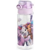 Masho Trend My Little Pony Şeffaf Matara 500ML - Pony Çocuk Suluk - Lisanslı My Little Pony Matara Pipetli Suluk - Karışık-Çok Renkli