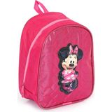 Masho Trend Parlak Dikişli Minnie Mouse Baskılı Anaokulu Çantası Pembe