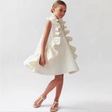 Masho Trend Ruffles Prenses Elbisesi - Kız Çocuk Mezuniyet Elbisesi Çocuk Abiye Doğum Günü Elbisesi