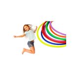 Mashotrend 10 Adet 55 Cm Hulahop Renkli HulaHop Bel İnceltici Jimnastik Çemberi Egitici Çember - Hulahoop