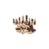 Mashotrend Küçük Boy Ahşap Satranç Taşı - 6,10 Cm Şah Taş - Ahşap Satranç Taşları