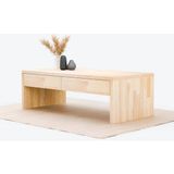Masif Ağaç Çekmeceli Orta Sehpa 120 x 60 - naturel