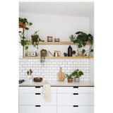 Masif Ahşap 2'li Dekoratif Duvar Raf 70x15cm PRA-3562507-403985556