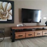 Masif Ahşap Çekmeceli Tv Ünitesi 140cm x 45cm