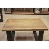 Masif Ahşap Dogal Ofis Sehpası 45*45*45