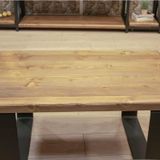 Masif Ahşap Dogal Ofis Sehpası 60*45*45