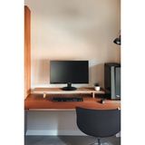 Masif Ahşap Monitör Standı Ofis Çalışma Masa Organizeri, Monitör Yükseltici %100 Masif 70 x 19 cm