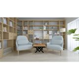 Masif Ahşap Walnut Orta Sehpa 85*100 Cm