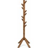 Masif Çam Ahşap Ayaklı Askılık ? Ceviz Renk 180 cm Ekstra Boy 8 Kollu Portmanto - Belirtilmemiş - 11-Kırmızı
