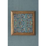Masif Çerçeveli Yaşam Çiçeği Doğaltaş Tablo Pano Oscar Stone Decor 28X28 CM