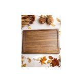 Masif Et Tahtası Steak Board - Oluklu Doğrama Tahtası Büyük Boy 40 x 27,5 cm Tek Parça - Yekpare