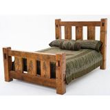 Masifart Bacata Ahşap Karyola Klasik Ahşap Yatak Başlığı Çift Kişilik - Çok Renkli - 180 x 114 cm