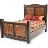 Masifart Pinea Tek Kişilik Ağaç Karyola Masif Ahşap Eskitme - Çok Renkli - 180 x 114 cm