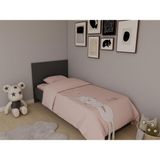MasifMarket Letto Tek Kişilik Karyola Koyu Gri Renk - 195 x 96 cm