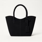 Masilya Brand Alina Shopper Süet Omuz Çantası - Siyah