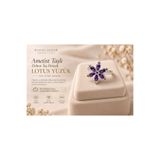 Masios Silver 925 Ayar Ametist Taşlı Rodyum Lotus Çiçeği Ayarlanabilir Gümüş Yüzük