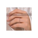 Masios Silver Zirkon Taşlı İnce Tamtur Gümüş Yüzük (Gold / Rose / Silver)