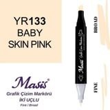Masis 133 Bebek Ten Pembesi Çift Uçlu Marker Grafik Çizim Kalemi