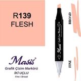 Masis 139 Ten Rengi Çift Uçlu Marker Grafik Çizim Kalemi