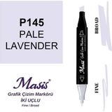 Masis 145 Açık Lavanta Çift Uçlu Marker Grafik Çizim Kalemi