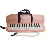 Masis 32 Tuş Çantalı Melodika Pastel Renkler - Pastel Pembe