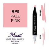 Masis 9 Açık Pembe Çift Uçlu Marker Grafik Çizim Kalemi