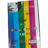 Masis A4 Renkli Fotokopi Kağıdı 80 gr 100'lü 10 Renk Yüksek Kalite Ofis ve Ev Kullanımına Uygun